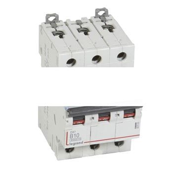 Выключатель автоматический трехполюсный 10А B DX3 6kA/10kA