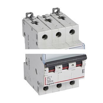 Выключатель автоматический трехполюсный 3А C DX3-E 6kA/6kА