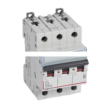 Выключатель автоматический трехполюсный 4А C DX3 10kА/16kА