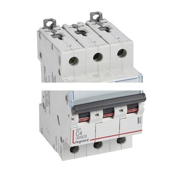 Выключатель автоматический трехполюсный 4А С DX3 6kA/10kA