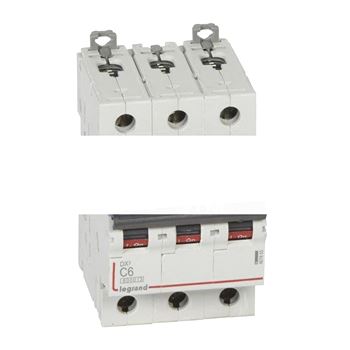 Выключатель автоматический трехполюсный 6А С DX3 6kA/10kA