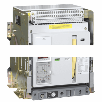 Выключатель автоматический ВА07-М комбинированный расцепитель выдвижной 3Р 1600А Icu=80кА