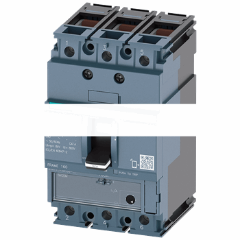 ВЫКЛЮЧАТЕЛЬ В ЛИТОМ КОРПУСЕ 3VA1 IEC ТИПОРАЗМЕР 160 КЛАСС ОТКЛ. СПОСОБНОСТИ M ICU=55KA @ 415 В 3-ПОЛЮС.,ЗАЩИТА ДВИГАТЕЛЯ TM1