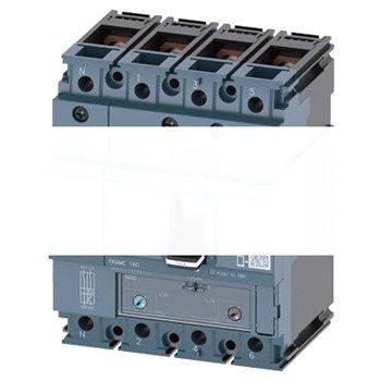 ВЫКЛЮЧАТЕЛЬ В ЛИТОМ КОРПУСЕ 3VA1 IEC ТИПОРАЗМЕР 160 КЛАСС ОТКЛ. СПОСОБНОСТИ S ICU=36KA @ 415 В 4-ПОЛЮС., ЗАЩИТА ЛИНИИ TM240,