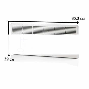 Конвектор 1000W электронный термостат IP21 389мм ENSTO