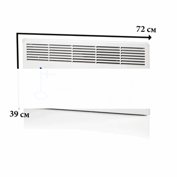 Конвектор 750W электронный термостат IP21 389мм