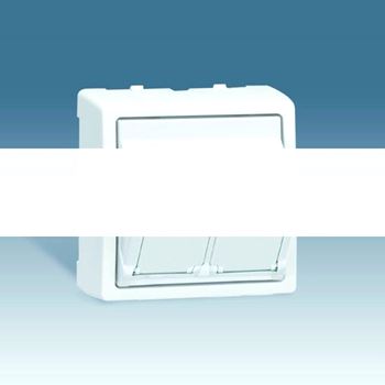 Адаптер на 2 RJ45(12) 75528-, 75540-, 75541-, 75544-39, 75542-30, наклон., S73L, алюминий