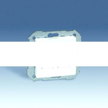 Адаптер на 2 RJ45(12) 75528-, 75540-, 75541-, 75544-39, шторки, S82,82N, алюминий