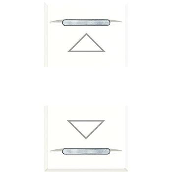 Axolute Клавиши с символами для системы автоматизации 2 функции-1 модуль ВВЕРХ-ВНИЗ белый