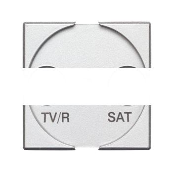 Axolute Лицевая панель для розеток TV/FM + SAT алюминий