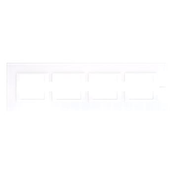 Axolute Накладки декоративные прямоугольные горизонтальные White/белое стекло на 2+2+2+2 модуля