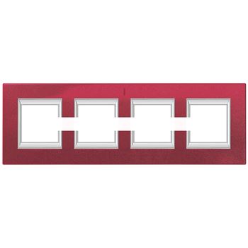 Axolute Накладки декоративные прямоугольные лакированные/рубин на 2+2+2+2 модуля