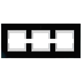 Axolute Накладки декоративные прямоугольные стекло/черное стекло на 2+2+2 модуля