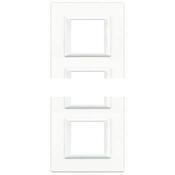 Axolute Накладки декоративные прямоугольные White/белый на 2+2+2 модуля
