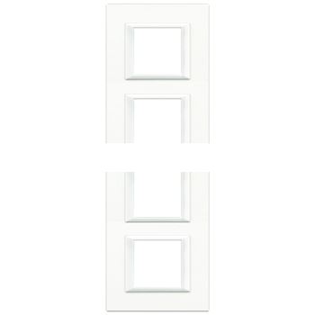 Axolute Накладки декоративные прямоугольные White/белый на 2+2+2+2 модуля