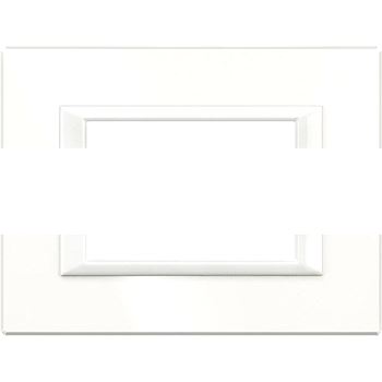 Axolute Накладки декоративные прямоугольные White/белый на 3 модуля