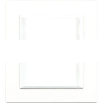Axolute Накладки декоративные прямоугольные White/белый на 3+3 модуля