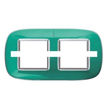 Axolute Накладки декоративные в форме эллипса прозрачные/мятная карамель на 2+2 модуля