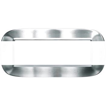 Axolute Накладки декоративные в форме эллипса сталь/фактурная сталь Alessi на 6 модулей