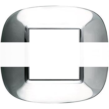 Axolute Накладки декоративные в форме эллипса сталь/ледяная сталь Alessi на 2 модуля