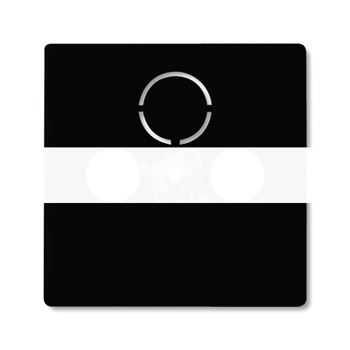 BASIC 55 Плата центральная (накладка) для ТВ-розеток chateau-black