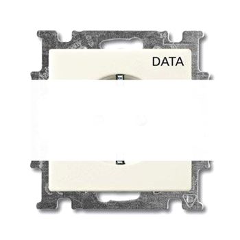 BASIC 55 Розетка 16А 250В с маркировкой DATA chalet-white SCHUKO