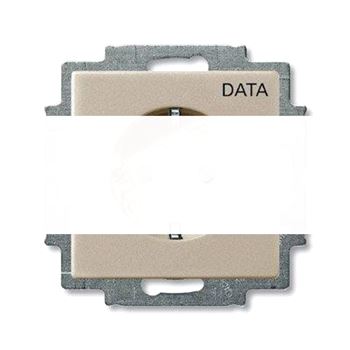 BASIC 55 Розетка 16А 250В с маркировкой DATA шампань SCHUKO