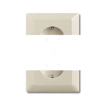 BASIC 55 Розетка двойная с заземлением шампань 16А 250В SCHUKO