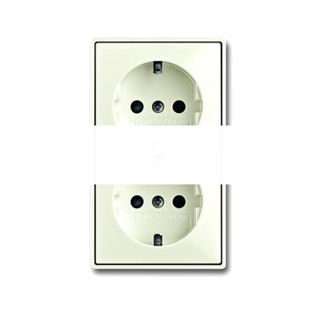 BASIC 55 Розетка двойная с заземлением со шторками 16А 250В SCHUKO