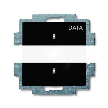 BASIC 55 Розетка SCHUKO 16А 250В с маркировкой DATA chateau-black
