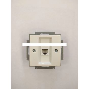 BASIC 55 Розетка телекоммуникационная белая (1753-0-0213-RJ45/RJ11)