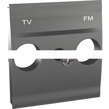 ЦЕНТР. ПЛАТА TV/FM РОЗЕТКИ ГРАФИТ