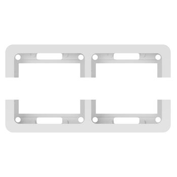 CLASSIC Рамка 2 поста горизонтальная бежевая CLASSIC Рамка 2 поста горизонтальная бежевая