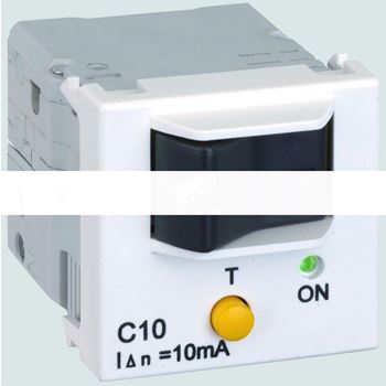 Connect Термомагнитный дифференциальный автомат 10A K45 45x45мм графит
