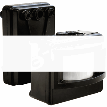 Датчик движения ИК настенный 1200w 120 гр. 12м IP44 черный (SEN14 чер.)