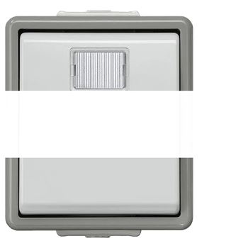 DELTA FLACHE Кнопка IP44 без индикации 10А 250V с окном наружный