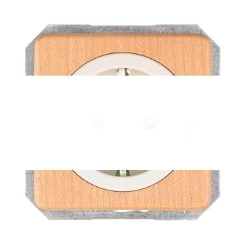 DELTA NATURE БУК КРЫШКА РОЗЕТКИ БЕЗ ВСТАВКИ С ДОП. ЗАЩИТОЙ ОТ ПОРАЖЕНИЯ 62X62 MM