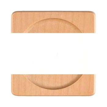 DELTA NATURE БУК КРЫШКА РОЗЕТКИ ДЛЯ RF/TV/SAT 62X62MM 2 ОТВЕРСТИЯ