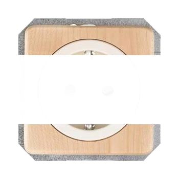 DELTA NATURE КЛЕН КРЫШКА РОЗЕТКИ БЕЗ ВСТАВКИ С ДОП. ЗАЩИТОЙ ОТ ПОРАЖЕНИЯ 62X62 MM