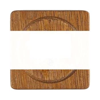 DELTA NATURE ТЕМНЫЙ ДУБ КРЫШКА ДЛЯ ТЕЛЕКОММУНИКАЦИОННОЙ РОЗЕТКИ (TAE) 62X62MM