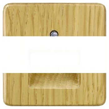 DELTA NATURE ТЕМНЫЙ ДУБ КРЫШКА СИСТЕМНОЙ РОЗЕТКИ CAT.3+5/ BTR CAT.6 62X62MM