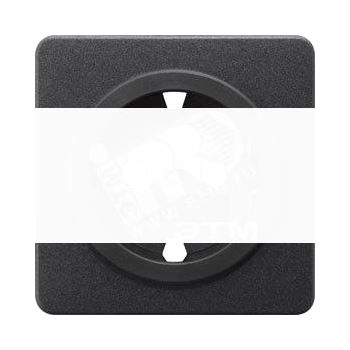 DELTA PLUS АНТРАЦИТОВЫЙ НАКЛАДКА 65X65MM ДЛЯ РОЗЕТКИ SCHUKO