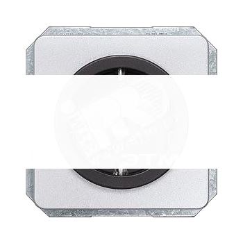 DELTA PROFIL СЕРЕ-ЧЕРНЫЙ НАКЛАДКА 65X65MM ДЛЯ РОЗЕТКИ SCHUKO С ЗАЩИТОЙ ОТ ПРИКОСНОВЕНИЯ