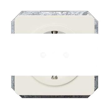 DELTA PROFIL СЕРЫЙ ЖЕМЧУГ РОЗЕТКА SCHUKO 10A DC/16А AC 250В С ЗАЩИТНЫМ КОНТАКТОМ, ЗАЩИТНЫМИ ШТОРКАМИ, С БЕЗРЕЗЬБОВЫМИ КОНТАК