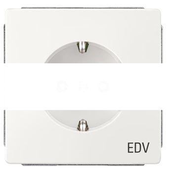 DELTA STYLE РОЗЕТКА EDV ПЛАТИНОВЫЙ МЕТАЛЛИК