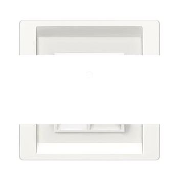 DELTA STYLE ТИТАНОВО-БЕЛЫЙ КРЫШКА СИСТЕМНОЙ РОЗЕТКИ CAT. 3 1X6/8-ПОЛЮС. 68X68MM