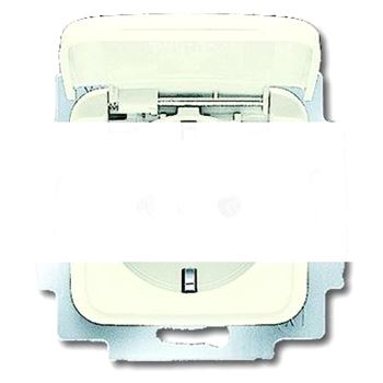 DURO Розетка  с крышкой SI слоновая кость 16А 250В SCHUKO (20 EUK-212-500)