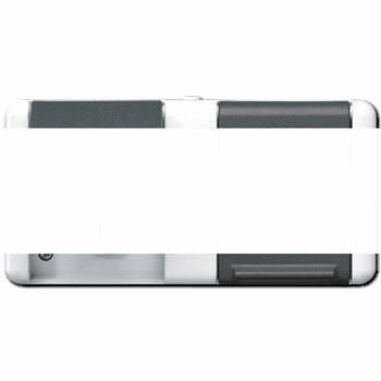 Двойная горизонтальная SCHUKO-розетка 16A 250V~ для накладного монтажа IP44
