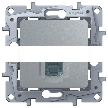 ETIKA Розетка компьютерная RJ45 категория 6 UTP алюминий