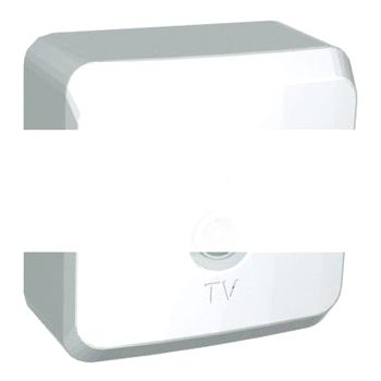 ЭТЮД Розетка телевизионная TV 0.7дБ наружная белая